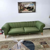 تخم قمفات 8 مقعد لون زيتوني طوخ جديد استعمال شهر ونص الله شاهد شخط ماب...