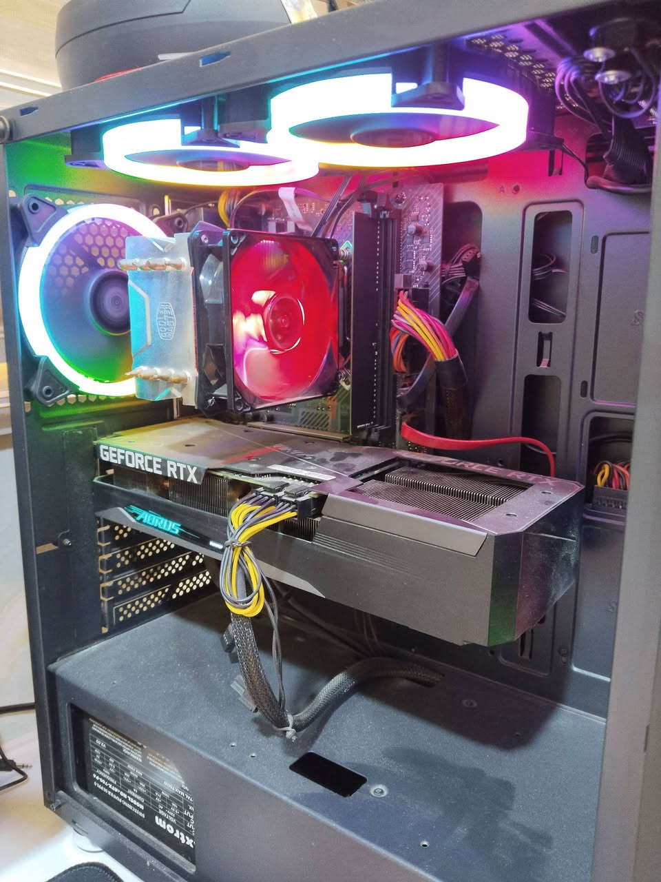 Cor i 7 g 11
Ram : 16gb 3200hz DDr4
Rom : samsung ssd 870 1 TB
Rom : WDE 1 TB
Gpu : Gigabyte AORUS GeForce RTX 3060 ELITE 12G
Screen Generic  2k 180hz
Power supply:Axtrom  700w

سعر 1400


**إذا كنت صاحب هذا الإعلان وتريد حذفه لأي سبب، رجاءا أرسل رسالة إلى الدعم الفني**