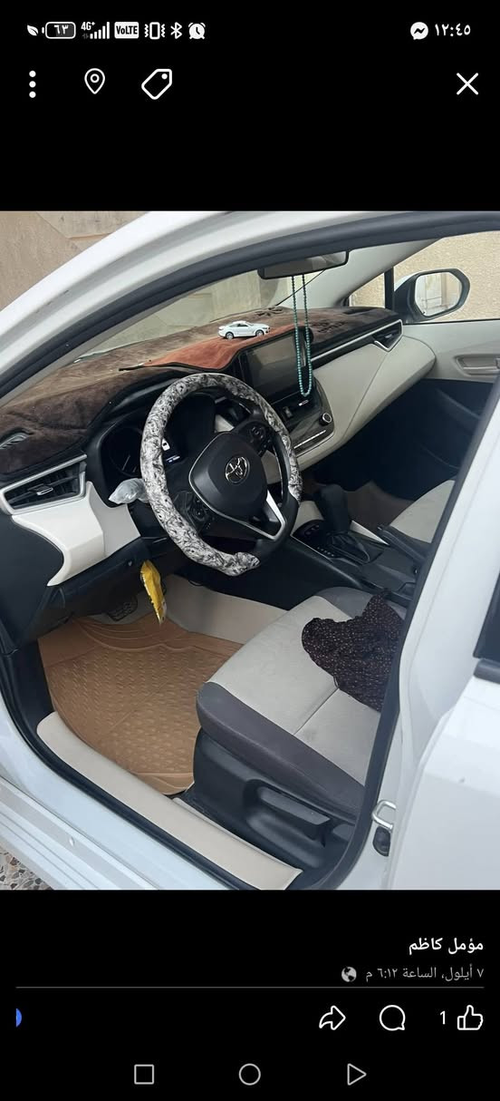 السلام عليكم كورلا مديل 2024هايبرد خليجي سياره مو تجميع صيني كويتيه سياره كفاله عامه بس بل دعاميه الوره بيها شك طوله نص شبر رقم بصره انكليزي حره بسمي تحويل ثاني يوم ماشيه 95 سياره جديده استخدام شخصي وذه مراوس اراوس كي فايف كيه فورتي سوناته نيسان سنترا لانتره هم عادي رقمي *********** الزبير, البصرة
