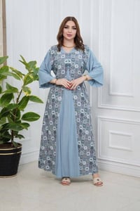 دشداشة نسائي • كشمير مشجر • اقل طلب درزن