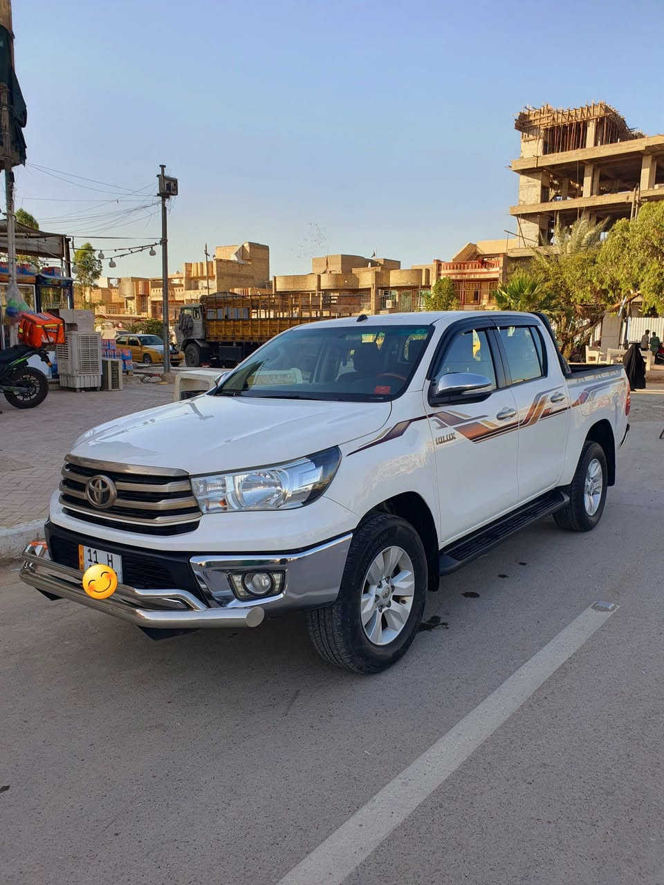 هايلوكس 2019  فورويل   مكفوله   عدا بارد كلش بسيط كد ٤ اصابع  موضح بلسونار موجود وي الصور
داخل احمر تحكمات ستيرن جهتين
تبريد قطعتين  مانع تزحلق نضام اقتصاد وقود ونضام درايف شاشه كامره اماميه وخلفيه حساسات  تبريد  اشاير مري لد ماشيه 125 
وبعد عدة مواصفات  محرك وگير كفاله نضافه100٪ باسمي هزه جديده سنويه لغايه 31
 ***********
بغداد مدينة الصدر.  السعر 265 بيها مجال
