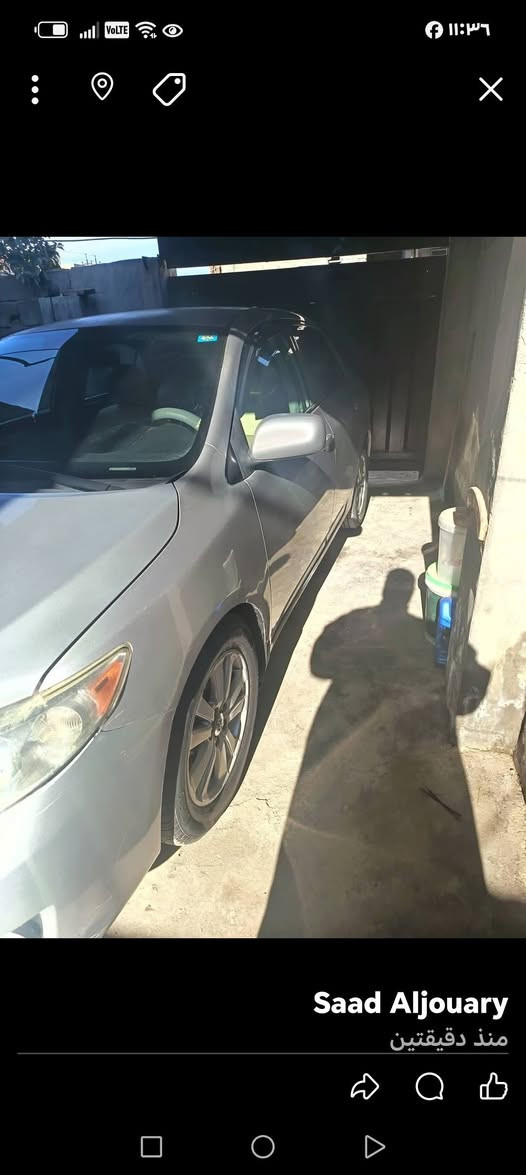 كورلا ٢٠١٠ أمريكي نضيفه بسمي داخله سرقة جاملغات امامي ومبدليهن اصليات نفس اللون بالعراق صبغ بنيد السياره بدون اي دواخل كير محرك حاويه تخم تاير جديد تبريد صدر جديد السعر١١٢ او بيه َمجال مكان ديالئ ***********
