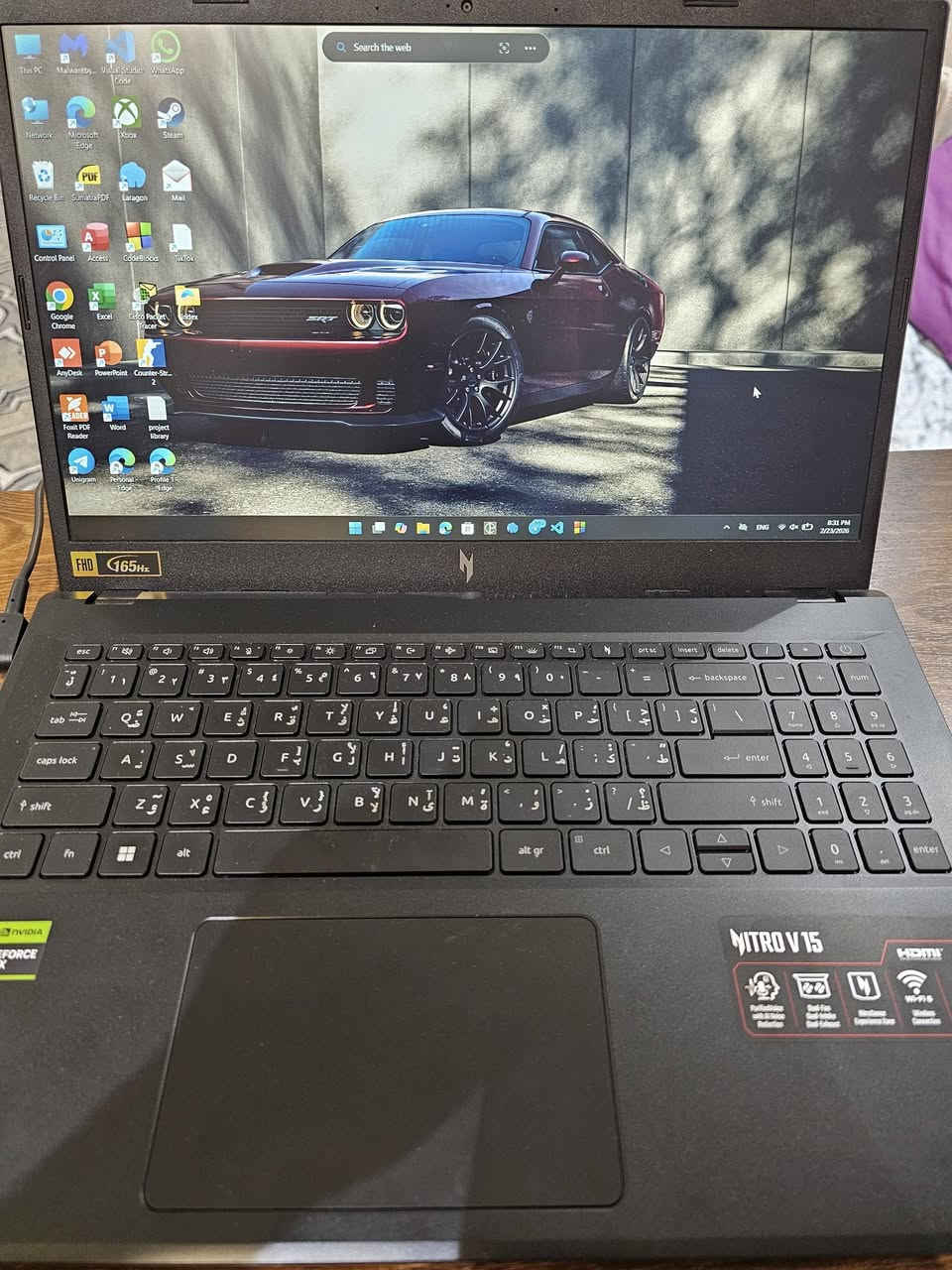 السلام عليكم
تتوفر حاسبه للبيع مستعمله قليل
نوع acer netro v15
المواصفات:
معالج core i7 الجيل 13H
RTX 3050 6GB
SSD 512 M.2
RAM 16 DDR5
الشاشه LCD 165HZ
السعر: التواصل واتساب 
***********
