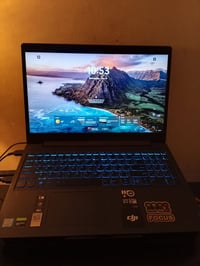 لابتوب lenovo i7-9th gen  Gtx 1650  16g ram 1tb hdd , 128 ssd  بطارية ...