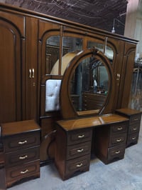 غرفة نوم • غرفة نوم زان • خزانة 6 أبواب • تخت مجوز • بيرو • كمدينات • ...