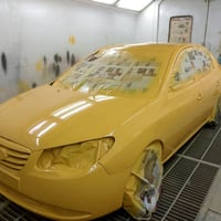 عرض خاص  صبغ سياره صفره معه سوادات معه وياله  500الف فرن نوعيت الصبغ ج...