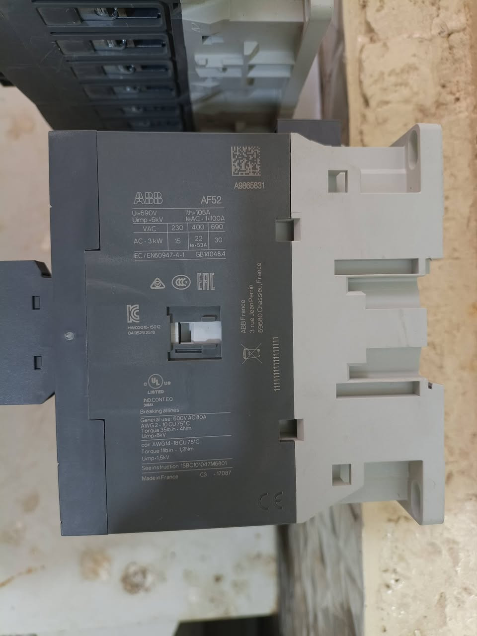 كوندكدر ABB لوك نضاف كلش عدد 4  متغير مو ثابت 105امبير متوفر توصيل جميع المحافظات
***********
