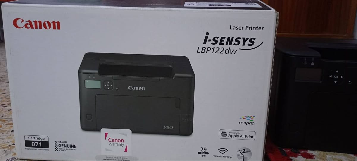 طابعة كانون ليزرية موديل LBP 122 Canon 
CANON PRINTER SFP I-S LBP
 122DW EMEA  CANON

(مستخدمة ) بحاله جيدة مع الضمان فحص وتشغيل نسبة النظآفه 98% 
طباعه الألوان اسود وابيض فقط ⚫⚪
طباعة وجهين 
سرعة فائقة في الطباعة تصل إلى ٢٩ صفحة 
كاترج  جديد 
طباعة واي فاي ، أو عن طريق الحاسبة
المكان واسط / كوت مركز المدينة 
للاستفسار أكثر 
يرجى الاتصال بنا على الرقم التالي 
***********
 غير موجود على الإنترنت
