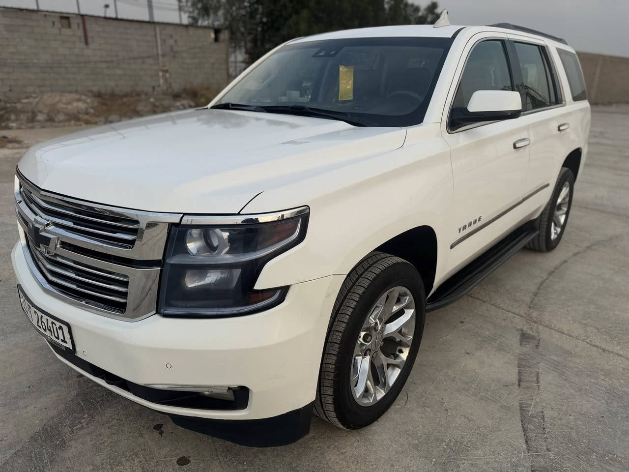 •سلام عليكم..
تاهو 2015 خليجي  LS محرك  V8,ويل 20, كشن كهرباء  ماشي 130,رقم بغداد جديد سنوية بسمي كفالة عامة بدون صبغ بدون تبديل(فقط شبر واحد بجاملق الامامي)  مكان السيارة بصرة الاستفسار علئ رقم ,***********
