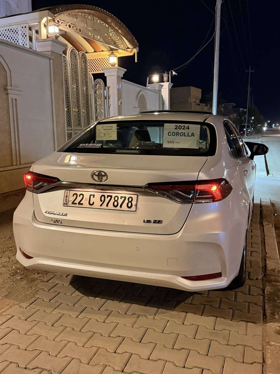 سلام عليكم
كورله خليجي 2024 شركه ساز
فول مواصفات 1/1 
ماشيه 85
محرك 1800
فتحه وبصمه معروفه مواصفاتها
السياره مكفوله عدى صارت طخه بسيطه بل جاملق امامي ونصبغ فقط
سعر 178وبيها مجال 
الموقع الرمادي شارع60
الاستفسار :***********.
