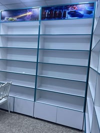 فاترينات عدد أثنين  ارتفاع 290cmوعرض120cm البارحه طلعت من المعمل بس زا...