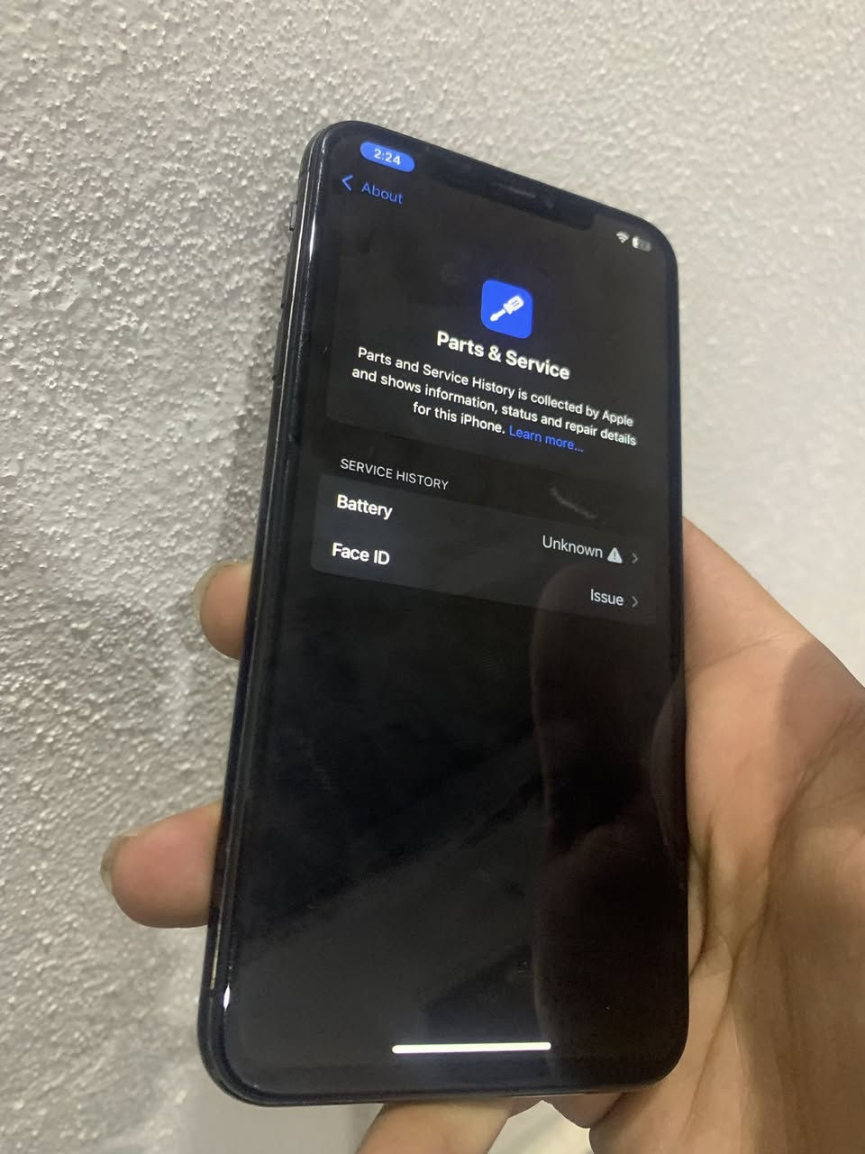 سلام عليكم عليكم اكس ماكس للبيع ذاكرة ٦٤ مبدل شاشة بطارية  ٨٩ فرفوع مابي عيب فقط فيس إيدي متوقف 
سعر ١٣٥ الف 
مكاني كركوك  
واتساب ***********
