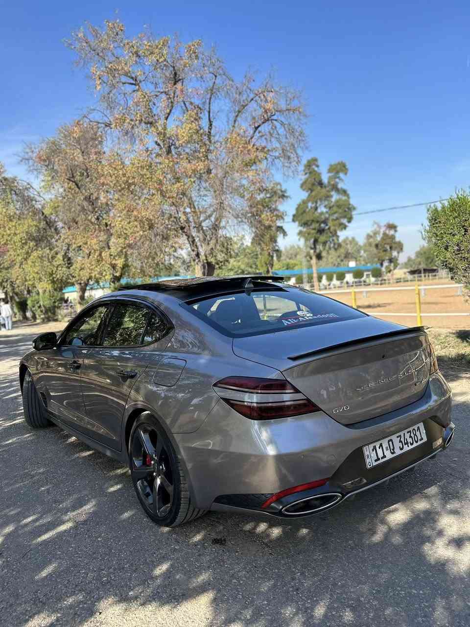 اذكرو الله وصلو على محمد وال محمد
ملاحظة اقره التفاصيل زين ✅
ابيع فقط للي يعرف بسوك الجينيسس
وميقارن بلي بيها اكثر من قطعة وايرباك ✅
السيارة مزودة موستوك✅
جينيسس  G70 V6 4wd
3.3 توين توربو🚀🚀
كير 8 نمر ✅
الموديل 2023
الممشى 38 الف كيلو قابل للزيادة
اللون سلفر ميتاليك شمباني متغير
الضرر جاملوغ امامي ايمن فقط تبدل بوكالة ونصبغ درجة اولى مع تبديل دعامية نفس اللون بدون شاصي ودواخل ولغد كفاله 
ويل تك جهة الضررر تبدل باصلي مع تاير مشلن 
راديترات مي وتبريد وتوربو وكير بلادي
بدون ايرباك
الفئة برستيج اعلى مواصفات
داخل جلد بقلاوة مطرز باحمر حزام احمر بلادي
سقف وتكم ودشبول خلفي كنتارا اسود
اربع كامرات 
بصمات صندوك مع بيبان مع كارت 
ويل 19 تو سايز مع اطارات مشلن بلادي
فجوج بريمبو احمر
رادار امامي وخلفي وجانبي وخروج عن المسار
داتا شو عالجامة الامامية
حساس امامي خلفي
اكتف كزوز بلادي
كشنات تدفئة تبريد وستيرن هيتر
كشنات وستيرن كهرباء مع خاصية الخزن
منفذ شحن وشاحن واير ليس 
ابل كار بلي واندويد اوتو
لايت اوتو
ماسحات اوتو
مرايا جانبيه شفط واشارة وهيتر ورادار وقلاب 
صندوك كهربائي
فتحة سقف بانوراما
سستم صوت ليكسكون
تشغيل عن بعد
شفتات ستيرن
كيجات الكتروني
جام اوتو دبل زيتوني
كصيتها وصلحتها تصليح درجة اولى مع الترقيم

التزويد
انتيك شوت aem 
داوون بايب اولي مع ثانوي ستل ستيل
عطاسات توربو
اويل كاج كان 
بك موث مدخل هواء وره الدعامية
بلكات دينسو ستيج 2
برمجة عقل محرك ستيج 2+ بوب كورن

الكماليات
مطريات من ebay
كفر مرايا وكفر يدات ابواب كاربون فايبر من ebay
سبايدر جنطة من ebay
ارضيات ربل من ebay
شفات ستيرن من ebay
لحية امامية من ebay

ملاحظة كلكم على راسي رجاءا الموشراي والي ماتعجبه السيارة خلي يعبرها او يعلق بكلمة حلوة 
السعر 270 $ وبيها مجال بسيط 🔥🔥

السيارة صاروخ جديدة جدا بدون اي كلوب سيرفس
مكان السيارة ديالى بعقوبة 
***********
