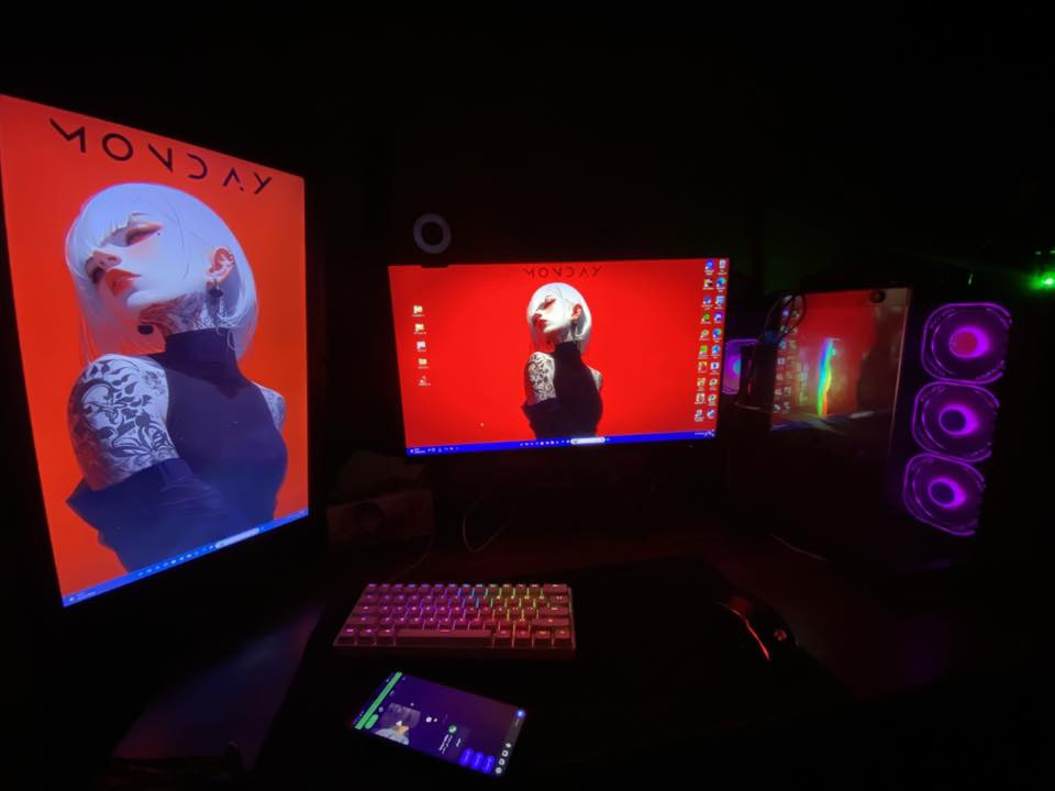 I5 12400f
Rtx 3070 ti
Ram 16 2400hz
Ssd 256gb
Hdd 1t
M.b h610m-k ddr4
شاشه aoc 165hz
وشاشه ثانيه عادي 60hz
غراض كامله كيبورد وماوس ووسماعات 
وكرسي ازرك من شركة RLINDA
كله نضيف ومامستخدم هواي مكاني بغداد ام لكبر ولغزلان تواصل وتساب ***********
