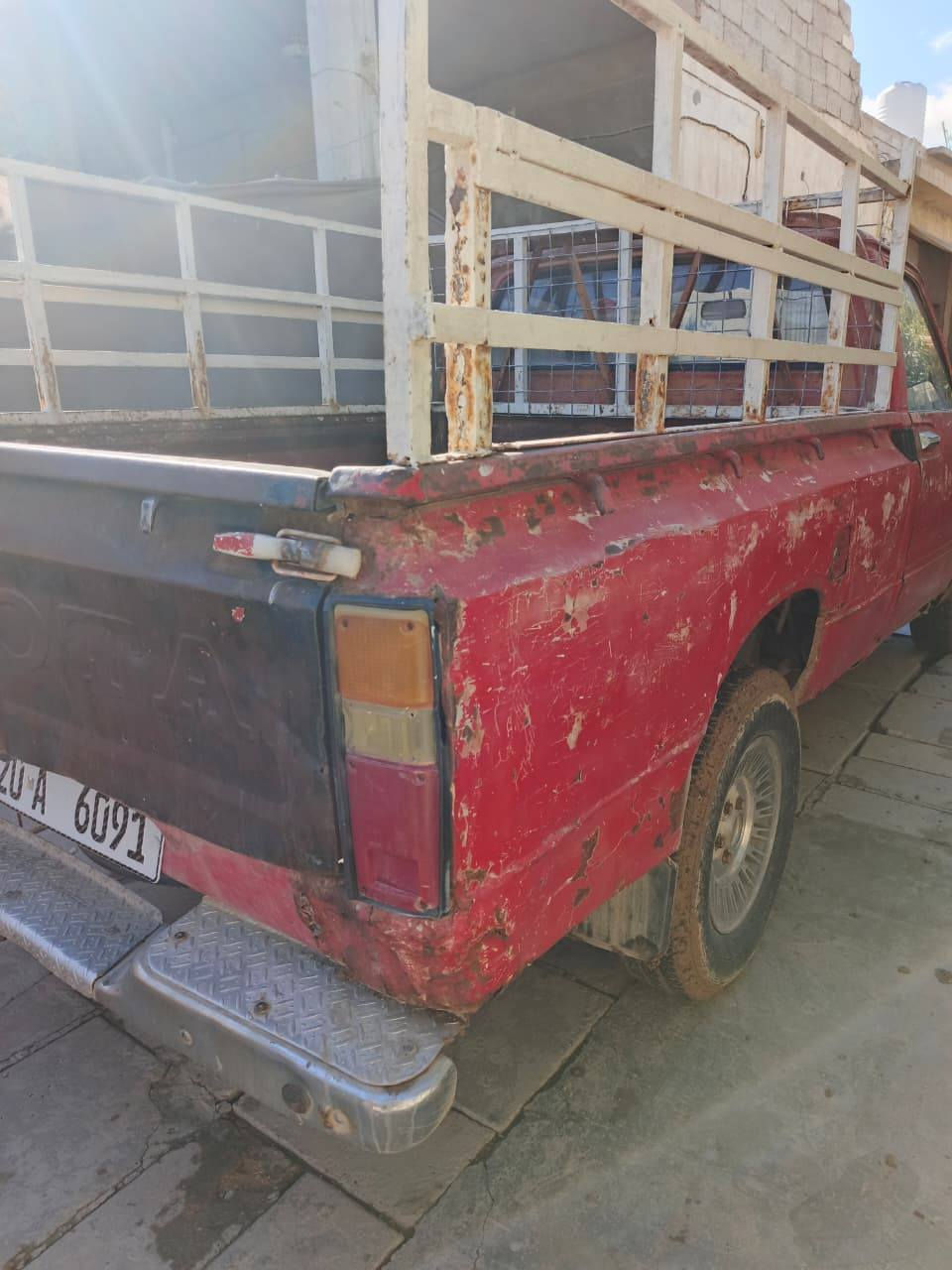 السلام عليكم 
تيوتا مديل 1982
محرك جديد كير اكسل شاصي مكفولات 
رقم ديالى مميز انكليزي مجدد لسنه 2031 شرط التحويل وسياره بسمي
السعر 25 وبيه مجال 
الاستفسار 
***********
