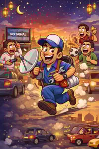 🌙📡 دخلنا بـ ٤ رمضان… بعدك تنتظر الإشارة تشتغل؟ 😅 المسلسلات بدت 🔥 والمب...