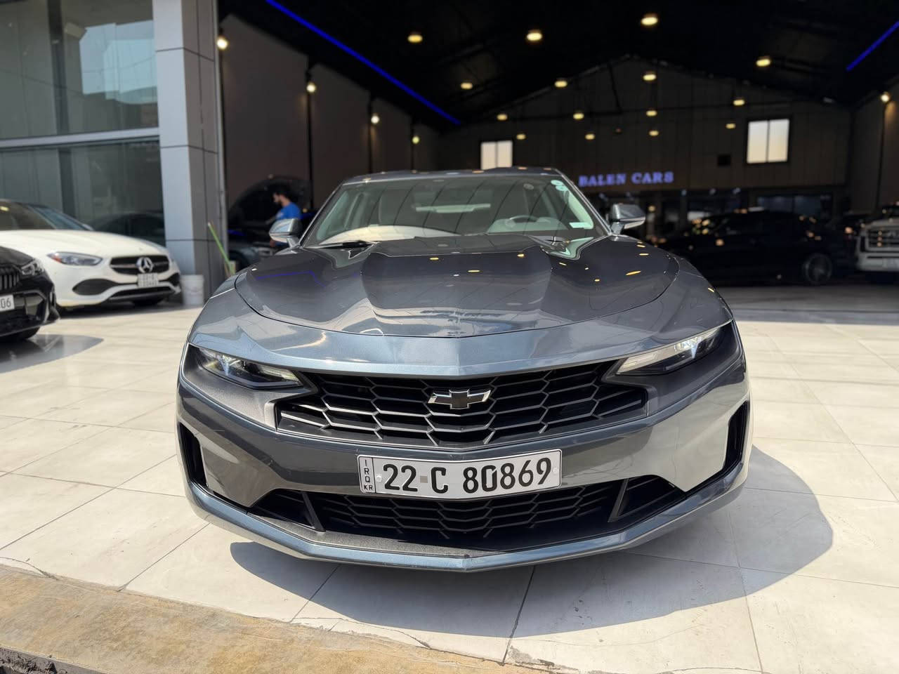 Camro LT 2022
مواصفات V6 
لايتات ليد زينون 
شاشة 
كاميرة 
كاربلةي 
بريك بصمة 
گير عادي مانوةل 
كشنات كهرباء 
سيارة ٢ قطعة صبغ بدون داخل بدون ارباك 
٢٠ الف كم ماشية جديد جديد 
١٣٨$
*********** وتس اب 
*********** أربيل, العراق

