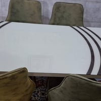 مساء الخير مكلفه بالنشر ميز طعام جديد مع ٦كراسي لصغر المكان اتعرض للبي...