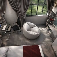 #تصميم_داخلي  حسب طلب احد الزبائن  غرفة 4×6 طابق اول   ركيزة للتصميم و...