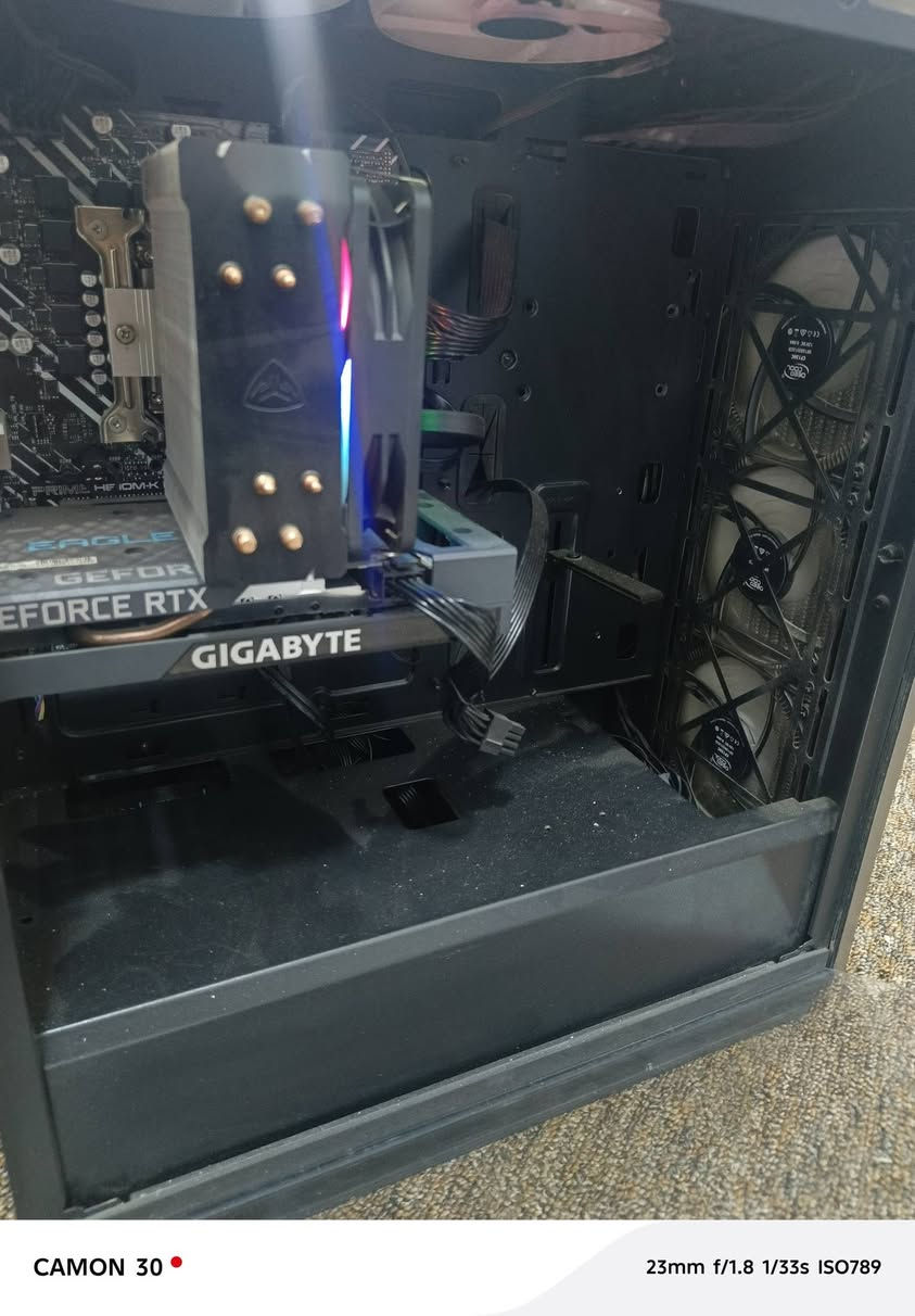 ‏cpu i5-12400f
‏Gpu 3060 8gb

‏ssd 256gb 1

‏ 2 ssd 256gb

‏hdd 1tb

‏ram 16gb ddr4 3200mhz

‏شاشه 200  هيرتز ماكركه msi 

‏muose reazer 

‏kayborde gaming 45%

‏muose bad 60x30

‏wape came 1920x1080

‏ups 15 min

‏واتساب ***********

‏#كربلاء 

‏950 وبيهه مجال
