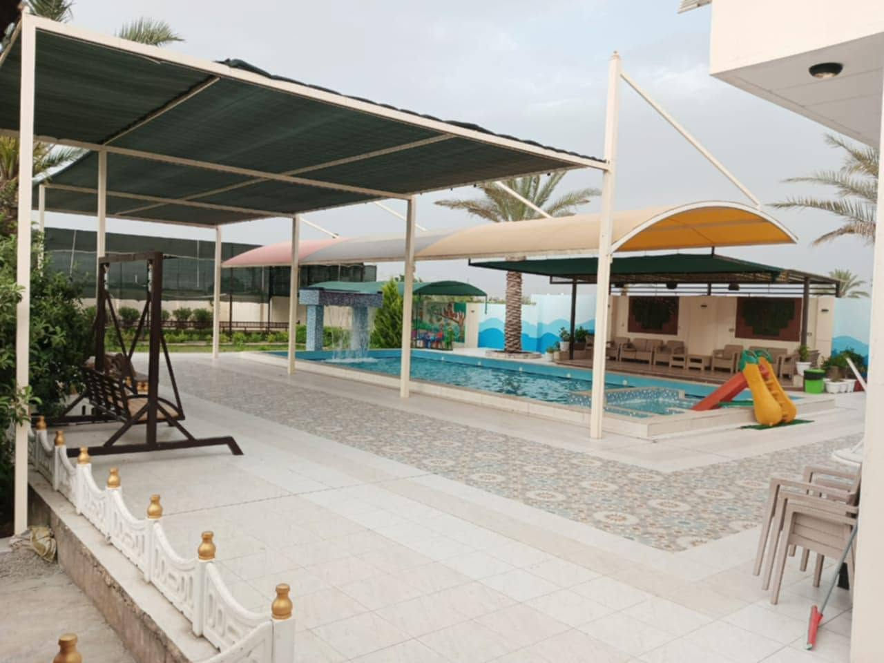 أجواء راقية وخصوصية عالية

✨ أماكن نظيفة⛲ 🌄
✨ حجوزات محدودة 

📩  استمتع بمزرعتنا 🤽‍♂️🔊
نستقبل العوائل فقط ✨

اتصل 📲 ***********
