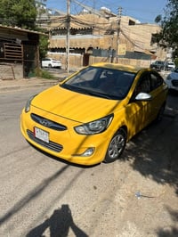اكسنت 2015 خليجيه مكينه 1400 سياره لونها رصاصي ومصبوغه صفره سياره كولش...