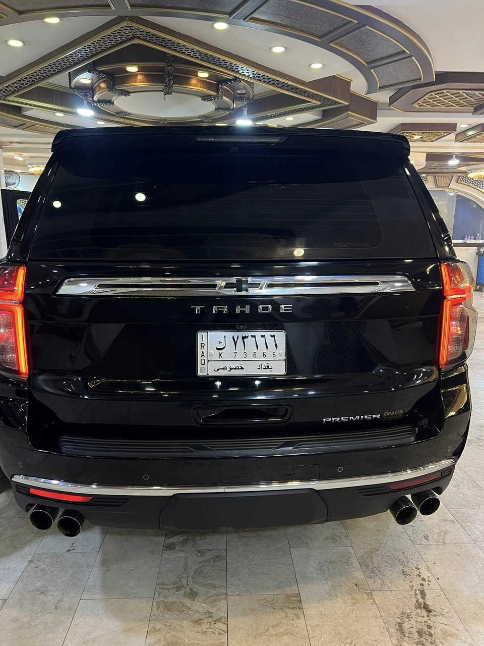 سلام عليكم تاهو برامير وكالة المنصور خليجي فول مواصفات
موديل 23
ماشيه 50 الف كيلومتر 
مكان سياره البصره
سيارة بدون صبغ او شخط او تكحي
***********
***********
