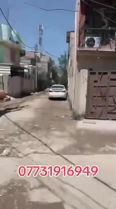 سلام عليكم بيت  للبيع مساحه 100متر
موقع البيت كنطره سلام 
من جهت عكد بليبل 
البيت يصلح حسينه او بيت سكن 
بيت طابقين سراميك لبنه ستون طلع منه بيت كامل مكمل
مثل ما موضح بالفيديو
 الستفسار 
اتصل على رقم 
 ***********
