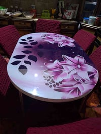 مكلفة بالنشر  ميز طعام مع 6 كراسي السعر 200 وبيه مجال  كنتور للبيع الس...