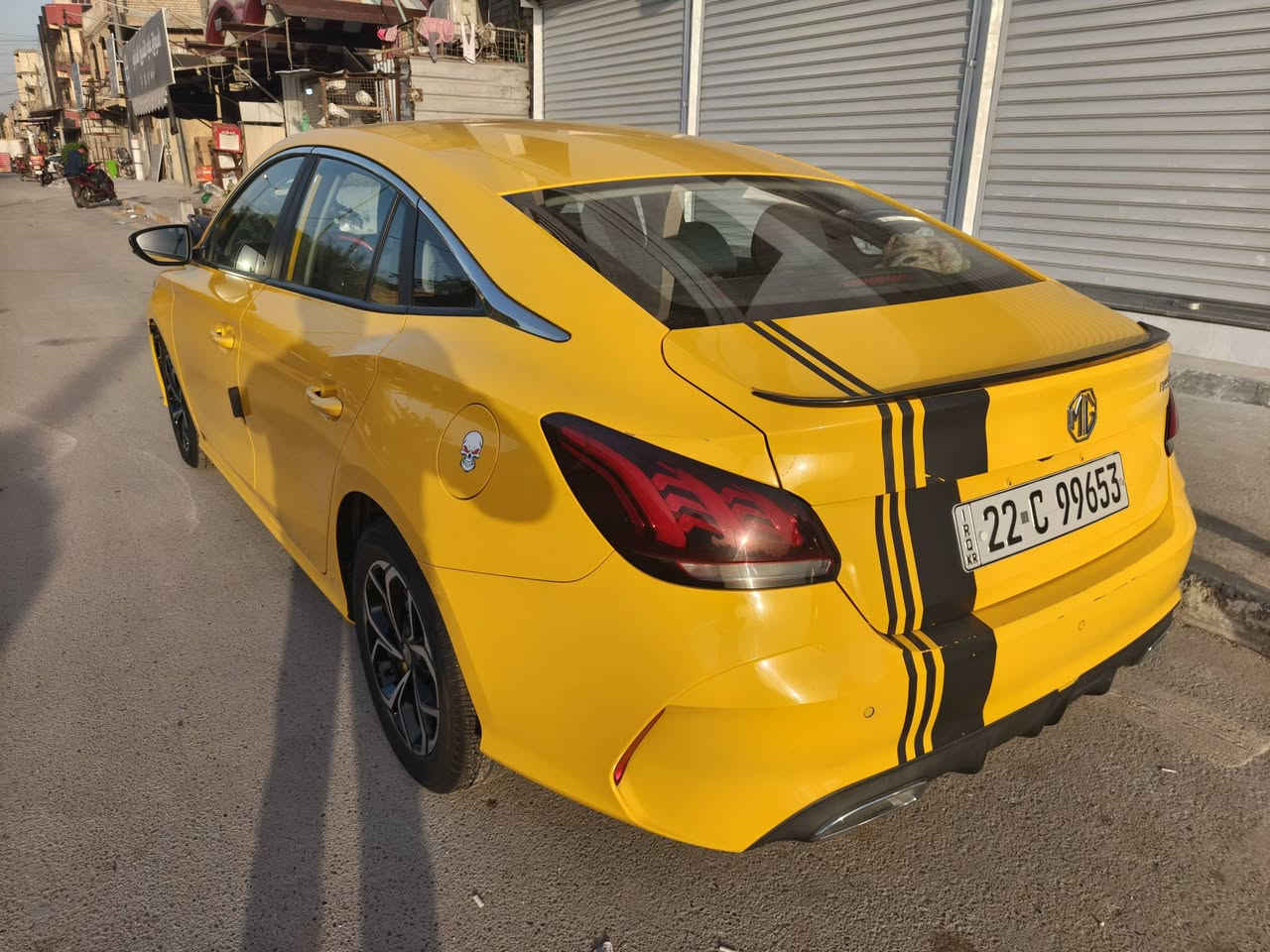 السلام عليكم شباب 
MG gt 
2023 
السعر 110$ 
للاستفسار ... ***********
مكاني بغداد / الكرخ
