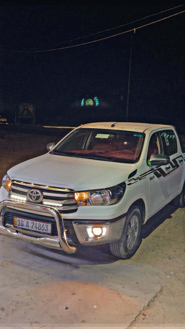 ســـلام عليكم 🙋‍♂️
بيكم هايلوكس 2025 زيرو ماشيه 6000
سياره كفاله عامه ماعده شبر بارد فقط 
بعدها بحاله لوكالة رقم بابل بسمي شخصيا تحويل ثاني يوم 
كويتي الساير باب الأول تبريد قطعتين لمس  سياره فول موصفات السعر 298💵 وبيها مجال 
مكاني بابل الحله مركز مدينه 
لاستفسار ***********
