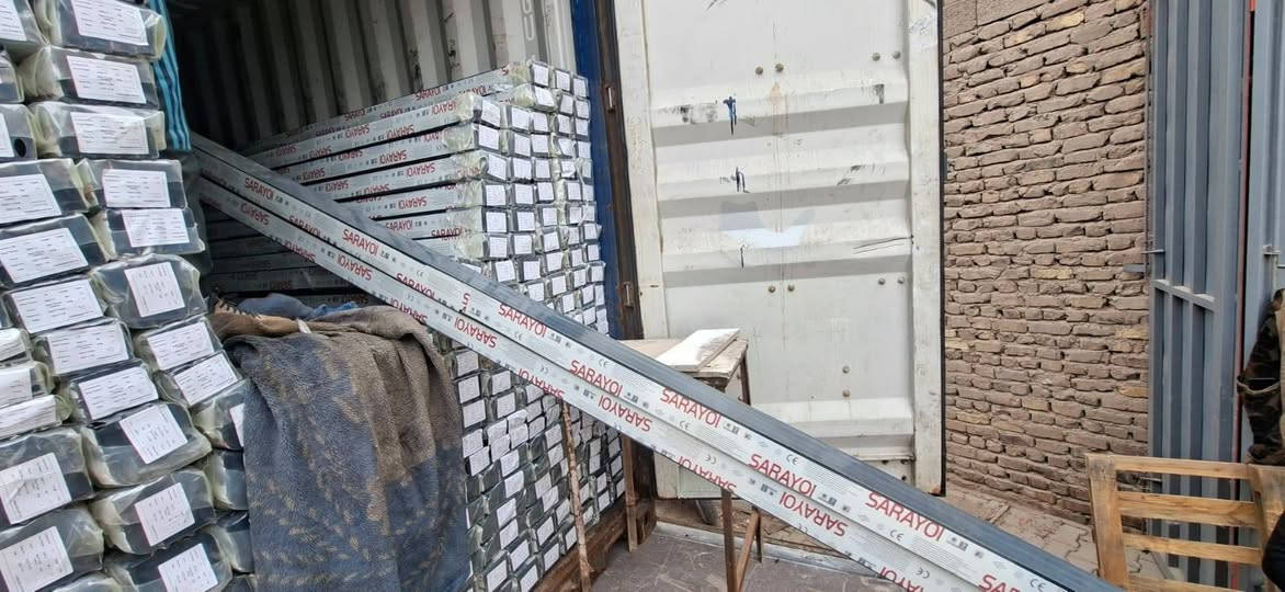 مرحبا بكم زبائننا الكرام 🔴🔴🔴 
اللهم صل على محمد وال محمد 
تم بحمد الله تعالى 
وصول كميات وفيره من مقطع الألمنيوم الصيني ( السرايو ) السلايت والمفصلي ال7.5  متوفر باللون (الاسود و الشمباني و الانترسات) 
وأيضا توفر مقطع الكيرتن بكافة القياسات وال G60 اللون الاسود 
بأسعار تنافسية جداً....
العنوان/ حي الحرفيين خلف مجمع عماد سكر 
الفرع الثاني/ حي الحرفيين شارع شركة الواثق


**إذا كنت صاحب هذا الإعلان وتريد حذفه لأي سبب، رجاءا أرسل رسالة إلى الدعم الفني**