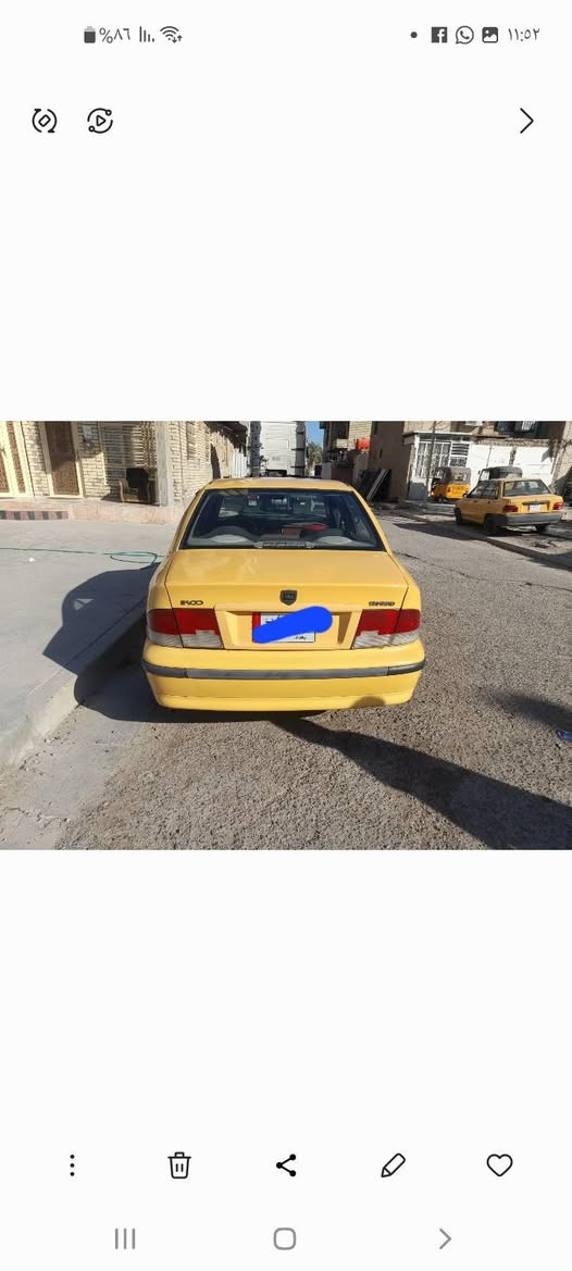 السلام عليكم سمند ٢٠١١
ميكانيكية كلهة خير من الله تبريد شغال 
تخم تاير باتري جديد سلف ودينمو وكلج جديد 
عارضهة ٣٢
رقم الهاتف ***********
