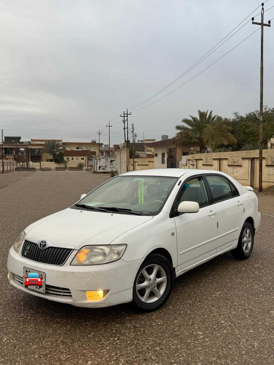 السلام عليكم كورلا بيكاجو ٢٠٠٧ محرك ١٦ سياره بيها صبغ بونيد بدون دواخل وباب السكن تعديل بارد 
رقم أربيل شرط التحويل والغرامات مكان كركوك 
السعر ٩٠ وبيها مجال رجاء المو شراي لا يخابر ***********
