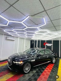 للبيع G90 موديل 2022 سيارة الملوك فول التميت شاشات خلفي دواخل ابيض ممي...