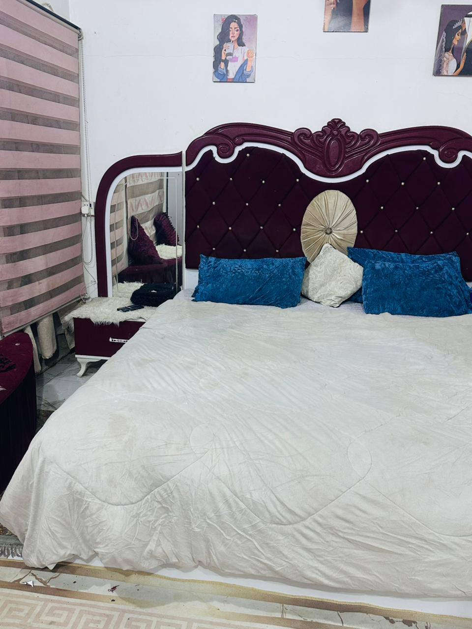 من رخصه الادمن غرفه تركي  9قطع مستعمله ونضيفه  والغرفه احله من الصوره السعر 425 وبيه مجال العنوان كربلاء الامن الداخلي ‏‪***********‬‏ مكلفه بالنشر
