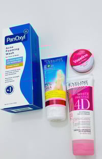 مجموعة عناية بالبشرة • غسول بانوكسيل حب شباب • إيفلين تجديد القدمين