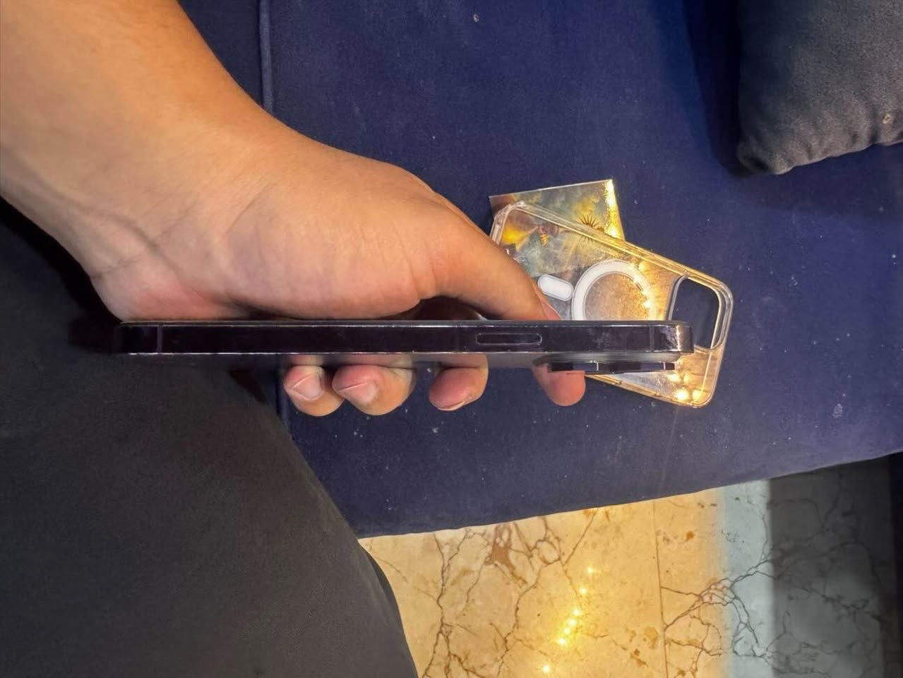 iPhone 14 Pro Max
ايفون 14 برو ماكس 

‏الجهاز نظيف جدا مبدل شاشة￼￼ أصلية أنا بديها بيدي سعرها 200,000 بالسوق والجهاز ظاهرة مفطور والجهاز كامل مكمل والنظافة قدامك والسعر جدا مناسب كاميرات تصوير العاب كلش ممتازة الجهاز حالة البطارية جدا ممتازة وضمان ما يصرف  ￼ افحص وين ما يعجبك 

‏الموقع ديوانية ￼￼￼
‏للتواصل على الرقم التالي ***********
0️⃣7️⃣8️⃣6️⃣7️⃣0️⃣8️⃣1️⃣1️⃣6️⃣1️⃣
‏أو الخاص 
￼ متواجد بكل الأوقات ￼
￼ ديوانية, القادسية
