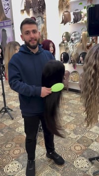 تفليش الاسعار فقط يمنه💃💃باروكات شعر طبيعي خام مو مخلوط 💃💃سمعت لبالي 💃💃...