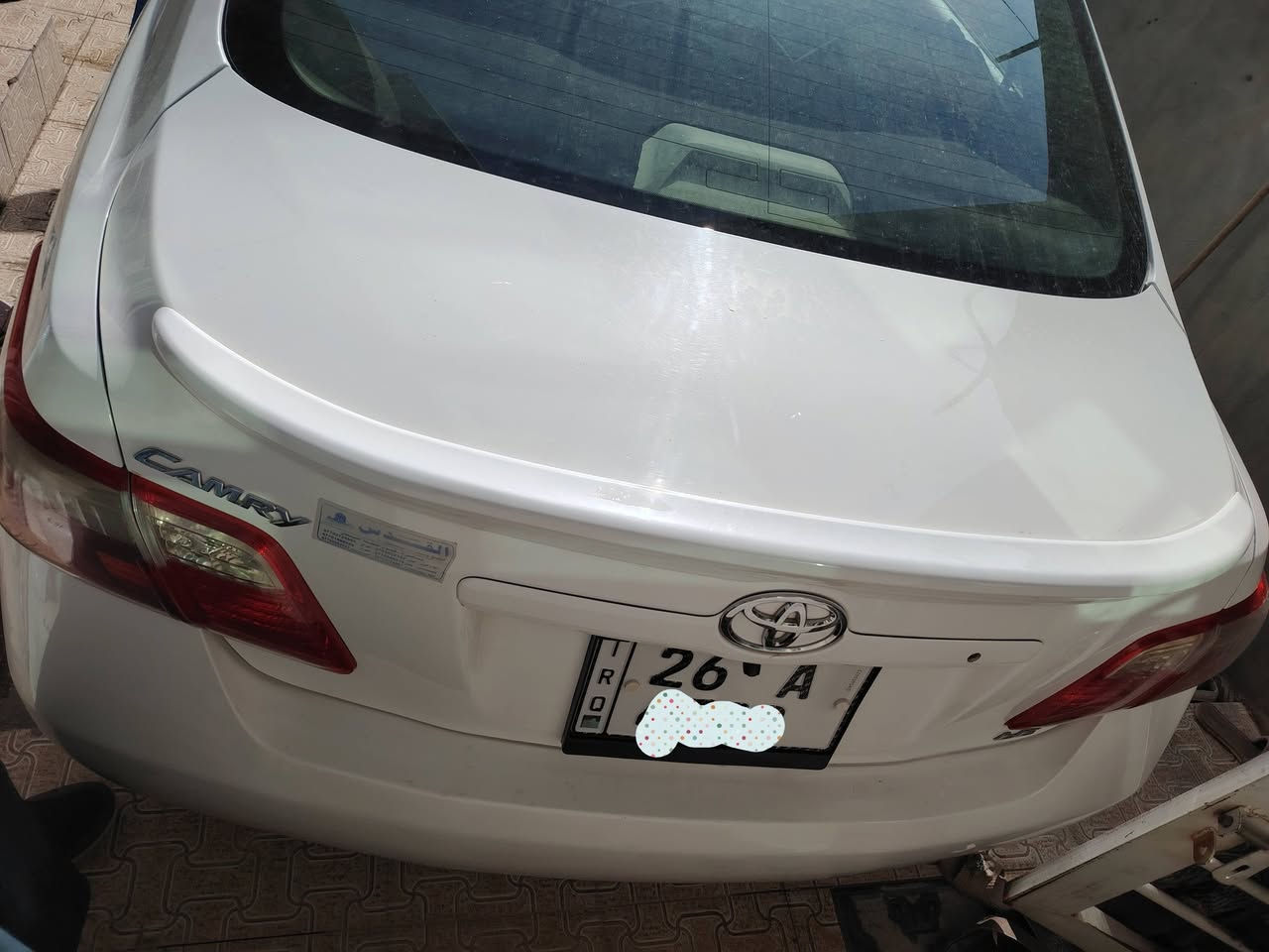 كامري ٢٠٠٩ صلاح الدين مكفولة ماعدى بالهلال جدا بسيط  مراوس او بيع سعر ١١٢
*********** مكانها سامراء
