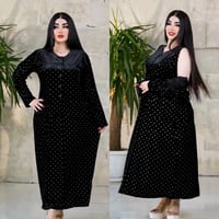جديدنا  فستان قديفة قطعتين يجنن  قياس L - XL —2xl -3xl   السعر 20 الف