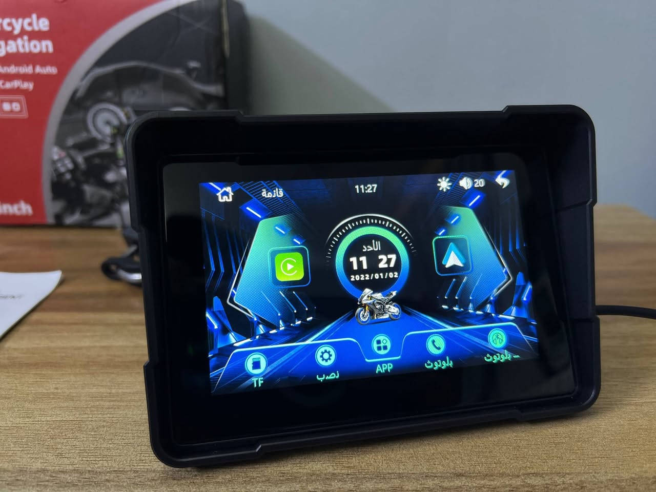 متوفر شاشة دراجة كاربلي واندرويد اوتو بدون كامرات ترهم لكل الدراجات ضد المي والحرارة تربط على كل تلفونات حجم 5 انج ربطها سهل تعرض خرائط مكالمات رسايل واضح التطبيقات بلشاشة مابيها سماعة داخلية ولا تصير خارجية لان شاشة ضد المي شاشة حلوة وحديثة طريقة التشغيل وصل 12V حار بارد من ضفيرة الدراجة وهاهية توصيل موجود لكل العراق


**إذا كنت صاحب هذا الإعلان وتريد حذفه لأي سبب، رجاءا أرسل رسالة إلى الدعم الفني**