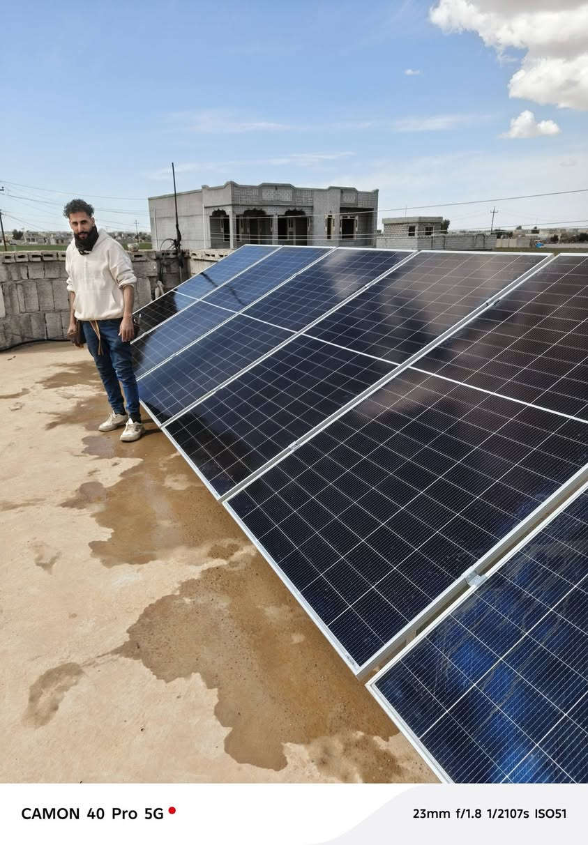 مكتب الشروق الطاقه  الشمسية
تفاصيل المنظومات
العرض الاقوى تحطيم الاسعار 🔥 🔥 🔥 🔥 🔥 🔥
العرض الاول :
القدرة : 15 نهاري و 15ليلي
الألواح:سولار الماني  ضمان عشر سنوات عدد7
البطارية: ليثيوم حجم 15كيلو ضمان (5) سنة
الانفريتر :حجم 6 كيلو كرواط جناحين ضمان سنتين
السعر 3800
العرض الثاني :
القدرة : 10 نهاري و 10 ليلي
الألواح: سولار الماني ضمان عشر سنوات عدد 5
البطارية: ليثيوم حجم 10 كيلو ضمان خمس سنوات
الأنفيرتر :حجم 6 كيلو من شركة فليستي ضمان سنتين
السعر 3200
العرض الثالث :
القدرة : 10 نهاري و 7 ليلي
الألواح: سولار الماني ضمان عشر سنوات عدد5
البطارية: ليثيوم حجم 7.5 كيلو ضمان خمس سنوات
الأنفيرتر : حجم  4 كيلو ضمان سنة واحدة
السعر 2600
العرض الرابع
القدرة : 8 نهاري و 5 ليلي
الألواح: سولار الماني  ضمان(10) سنوات  عدد 4
البطارية: ليثيوم حجم 5 كيلو ضمان خمس سنوات
الأنفيرتر : حجم 4 كيلو من شركة فليستي ضمان سنة واحدة
السعر 2100
العرض الخامس
القدرة : 6 نهاري و 2.5 ليلي
الألواح:سولار الماني  ضمان (10)سنوات  عدد 3
البطارية: ليثيوم حجم 2.5 كيلو ضمان خمس سنوات
الأنفيرتر : حجم 4 كيلو من شركة فليستي ضمان سنة
السعر 1700.                                                                                 محمد السمران.                                                                              0774883212 واتساب                                                                     ***********
