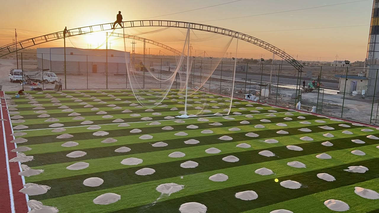 🏟 تعلن شركة "الأرض الخضراء"  عن وصول شحنات جديدة من الثيل التركي والهولندي 🍃☘
وبناء كافه الملاعب الرياضيه سباعي خماسي سداسي مفتوح ملاعب بادل
- ثيل درجة أولى بكثافة 16 ألف شعيرة في المتر المربع.
-   مع ضمان لمدة 6 سنوات.
- كثافة الشعيرة الهولندية 16 ألف شعيرة في المتر المربع.
- ***********  واتساب 
🎁 هدايا حصرية من شركة "كركوك":
1️⃣ مسطبة إضافية للحكام.
2️⃣ 4 كرات.
3️⃣ سيت يلك لكل فريق (6 لاعبين).
4️⃣ شبكة ملعب إضافية.
5️⃣ بم هوائي لنفخ الكرات.
6️⃣ نشرات تزيينية لكل درج بألوان جميلة.

📌 خدماتنا تشمل:
- تصميم وتنفيذ الملاعب الخماسية والسباعية في جميع المحافظات.
- نصب أسيجة BRC تركية وعراقية.
- ضمان لمدة سنة للإنارة.

🔥 كوادرنا متخصصة بخبرة تزيد عن 10 سنوات. نحن نعدكم بالدقة والتميز وسرعة الإنجاز.

📲 للحجز والاستفسارات، يرجى التواصل عبر واتساب أو الاتصال على:
 واتساب
-  ***********

🌟 اختر الألوان لملعبك وانطلق في تحقيق حلمك مع "الأرض الخضراء "! 🌈🏆
