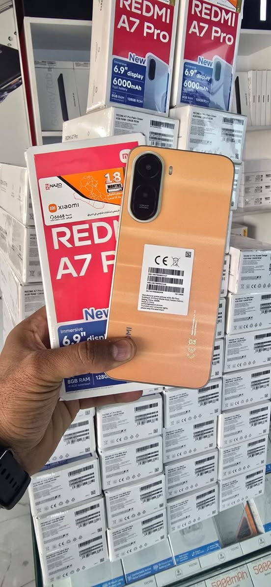 متوفر الان الإصدار الجديد

وصلنــــا جـــــديـــــد 

Redmi A7 pro 

الســــــعر …195

المواصفات 

الشاشة6.9 بوصة - 120 هرتز - IPS LCD

الذاكرة128 جيجابايت الرام4 جيجابايت

الكاميرا13 + 0.8 ميجابكسل

المعالجUnisoc T7250

البطارية والشحن السريع6000 مللي أمبير - 15 واط

......................................................
‎📍  قضاء النصر 
الفرع الاول  السوق المسقوف 
‎مجاور سيد ضرغام ابو الخطوط
‎مقابل مطعم الساده
‎
الفـرع الـثانـي / قـرب فـلـكه الـعلماء 📍
دوام الشـركه : يومياً من الساعه 8 صباحاً الــى 
الــساعه 10 لــيلاً

للتواصل:  واتساب. ***********
***********

خدمه توصيل 🚚 مجاني داخل النصر💚
