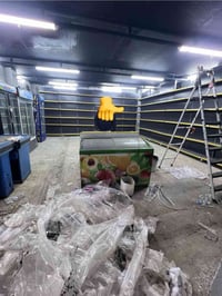 للبيع رفوف تركيه غير مستخدمه 13متر  مجمده عدد 2  عارضه دبل عدد 2 عارضه...