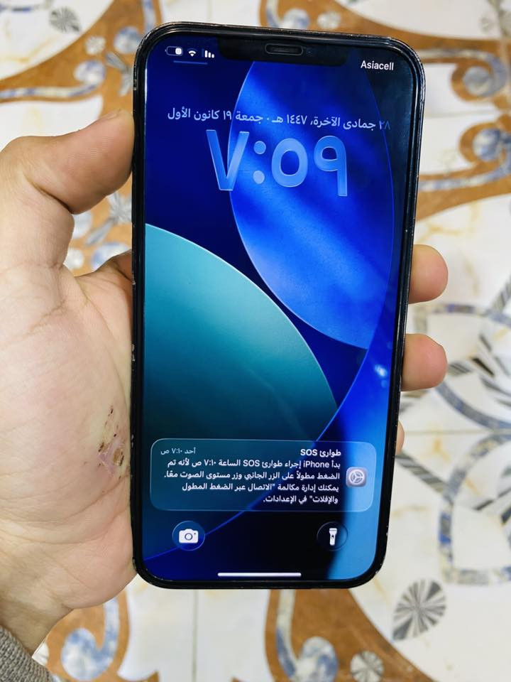 ايفون 12 برو ماكس شرق اوسط ماستر العربي جهاز مكفول مـטּ تصليح فقط طر بل ضهر ذاكره 265 بطاريه 78 بلاديه سعر 450 وبيه مجال العنوان البصره قضاء القرنه ***********
