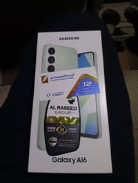 عندي كلكسي A16 بعده اليبل مال باكيت ما مفتوح بعده بل جيس ذاكرته 128 را...