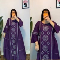 دشداشة نسائي • كشمير ايطالي • مقاسات 2XL-5XL