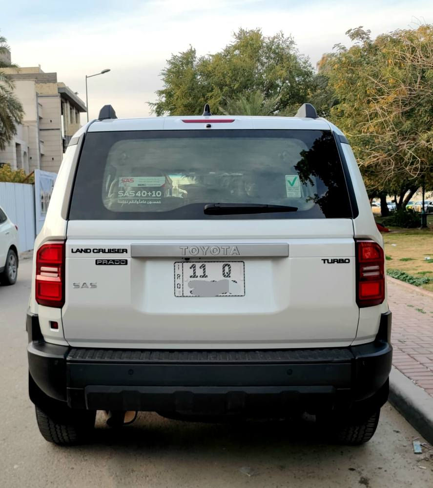 سلام عليكم ...... اخوان عندي برادو 2024( R0 ) لون ابيض صدفي رقم بغداد بأسمي  وتحويل مباشر
  السيارة استلام شركه ساز ماشيه 22 الف فقط يعني بعدها داخل الضمان .. ومكفوله من الضرر والصبغ فقط رصعه بسيطه ومسحوبه وعندي صورتها ... سعرها 43600$ واي استفسار هذا رقمي *********** مكان السباره بغداد حي القادسية بغداد, العراق
